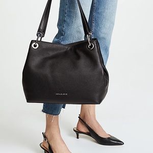 Michael Kors Large Raven Leather Tote Purse